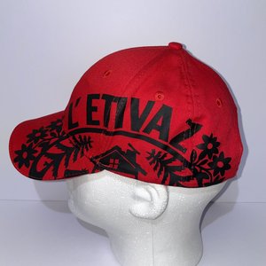 L'Etival Cheese Baseball Cap Red Graphic Wrap