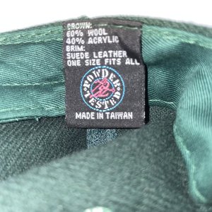 The Gun Barrel Vintage Suede Green Wool Baseball Cap