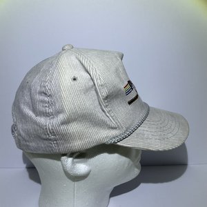 Power City Electric Retro Corduroy White Baseball Cap