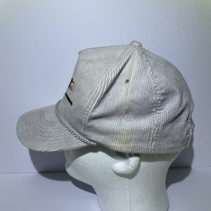 Power City Electric Retro Corduroy White Baseball Cap