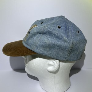 Goofy Hat Co. Vintage Denim Suede Baseball Cap Made in USA