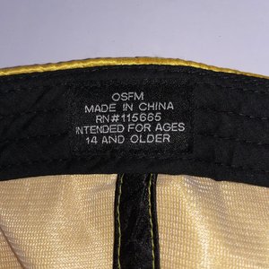 Hogwarts Hufflepuff Shiny Gold Faux Leather Snapback Hat