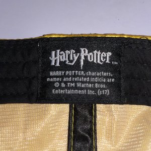 Hogwarts Hufflepuff Shiny Gold Faux Leather Snapback Hat
