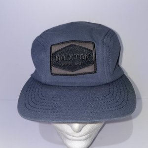 Brixton Blue Quilted Scout Cap Size 7 1/4