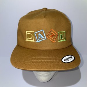 Atonal Headwear Daze Printing Baby Blocks Brown Snapback Cap