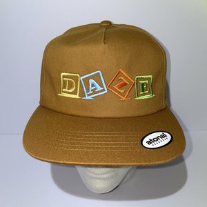 Atonal Headwear Daze Printing Baby Blocks Brown Snapback Cap