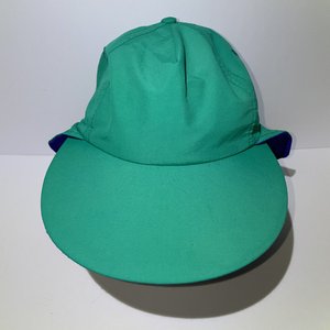Columbia Vintage Green & Purple Fisherman Rain Hat Size L USA