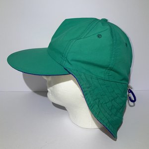 Columbia Vintage Green & Purple Fisherman Rain Hat Size L USA