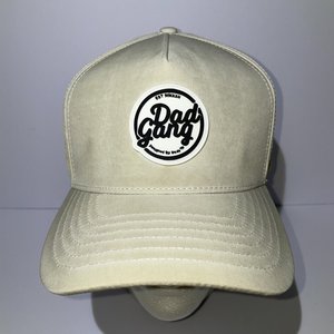 Dad Gang White Breathable Baseball Cap Size XL