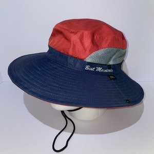Best Mountain Red & Blue Boonie Hat w Chinstrap