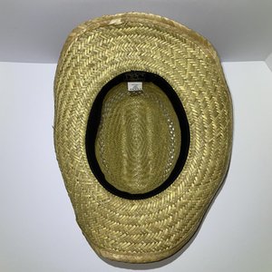 Dorfman Pacific Palm Leaf Cowboy Hat Size L w Flowers