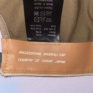 Poten Gwynn Yellow Adjustable Profesional Baseball Cap Made in Tokyo