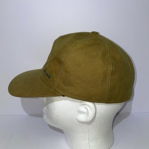 Filson Insulated Tin Cloth Yellow Tan Baseball Cap Size S USA