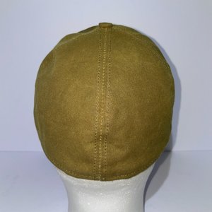 Filson Insulated Tin Cloth Yellow Tan Baseball Cap Size S USA