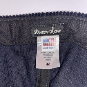 Steven Alan Blue Corduroy Snapback Cap Made in USA