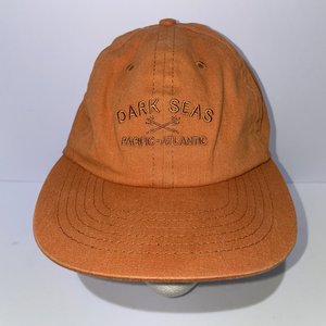 Dark Seas Co. Stripy Orange Baseball Hat