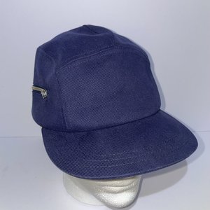 Larose Paris Blue Zipper Pocket 5-Panel Hat Made in France