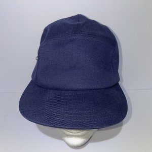 Larose Paris Blue Zipper Pocket 5-Panel Hat Made in France