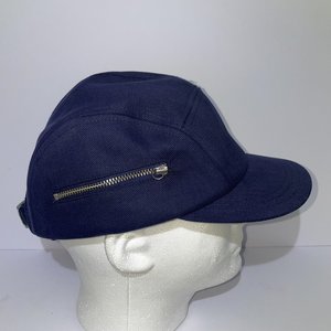 Larose Paris Blue Zipper Pocket 5-Panel Hat Made in France