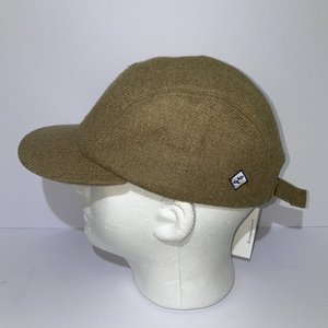 Larose Paris Yellow Wool 5 Panel Hat Zipper Pocket Made in France