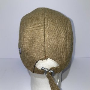 Larose Paris Yellow Wool 5 Panel Hat Zipper Pocket Made in France