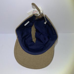 Larose Paris Yellow Wool 5 Panel Hat Zipper Pocket Made in France