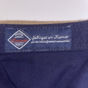 Larose Paris Yellow Wool 5 Panel Hat Zipper Pocket Made in France