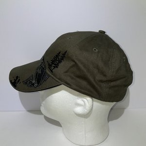 Polar Graphics Olive Green Chinook Salmon Fishing Baseball Cap
