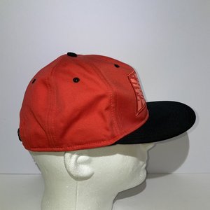 Nike True Red Tiger Stripe Block Spell-Out Snapback Cap