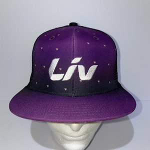 Liv Beyond Purple Floral All Over Trucker Hat
