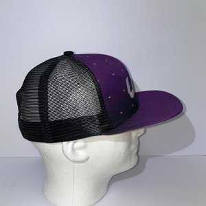 Liv Beyond Purple Floral All Over Trucker Hat