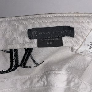 Armani Exchange Women's Cloud White Army Cap Size M/L