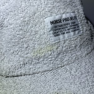 Norse Projects White Fleece 5-Panel Hat