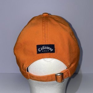 Callaway Baseball Cap Orange Cap Dog Golf 100% Cotton Adjustable