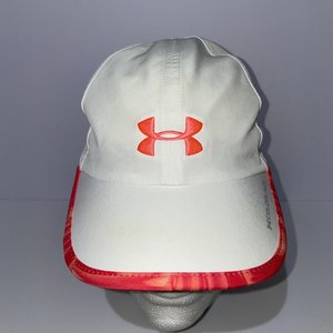 Under Armour Coldblack White & Pink Running Hat