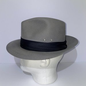 Eddy Bros. Safari Gray Wool Fedora Size S Made in USA