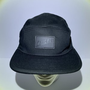 PanicRev 5 Panel Hat Black 100% Cotton