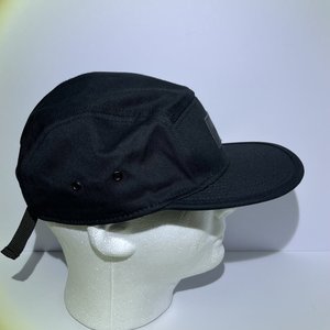 PanicRev 5 Panel Hat Black 100% Cotton