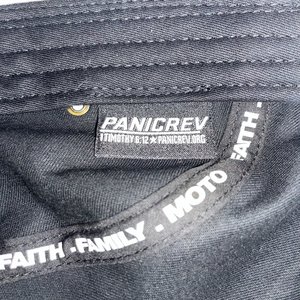 PanicRev 5 Panel Hat Black 100% Cotton