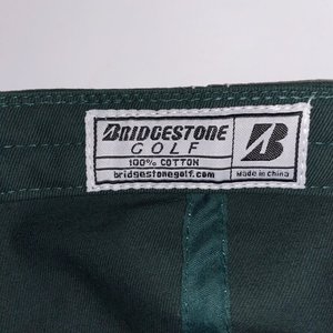 Bridgestone Golf B330 Baseball Cap Green Cotton 100% Cotton