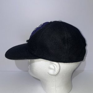 Vintage St. Andrews Scotland Dorfman Pacific Baseball Cap Black Wool