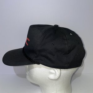 Vintage GMC Snapback Cap Black Drawstring 100% Cotton