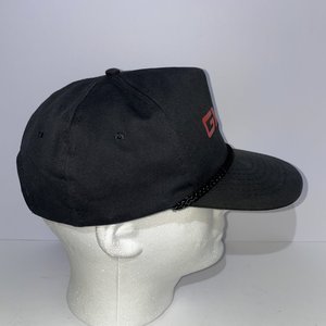 Vintage GMC Snapback Cap Black Drawstring 100% Cotton