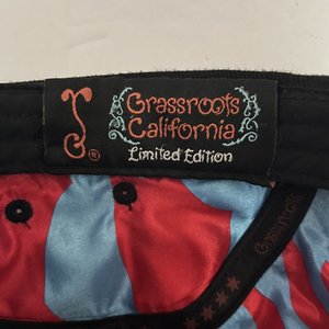 Grassroots California Limited Edition 5 Panel Hat Blue Bear