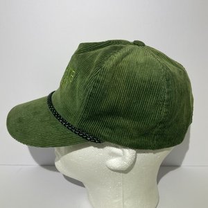 Vintage Midstate Fertilizer Snapback Cap Green Drawstring Corduroy Head to Toe
