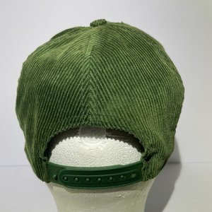 Vintage Midstate Fertilizer Snapback Cap Green Drawstring Corduroy Head to Toe