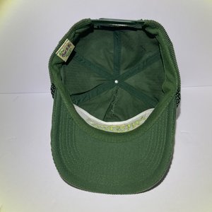Vintage Midstate Fertilizer Snapback Cap Green Drawstring Corduroy Head to Toe