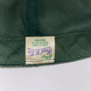 Vintage Midstate Fertilizer Snapback Cap Green Drawstring Corduroy Head to Toe