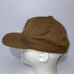 RVCA VA Mid Fit Snapback Cap Brown Wool
