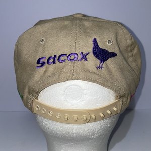 Vintage Poultry Snapback Cap Beige Sacox Hen Made in USA